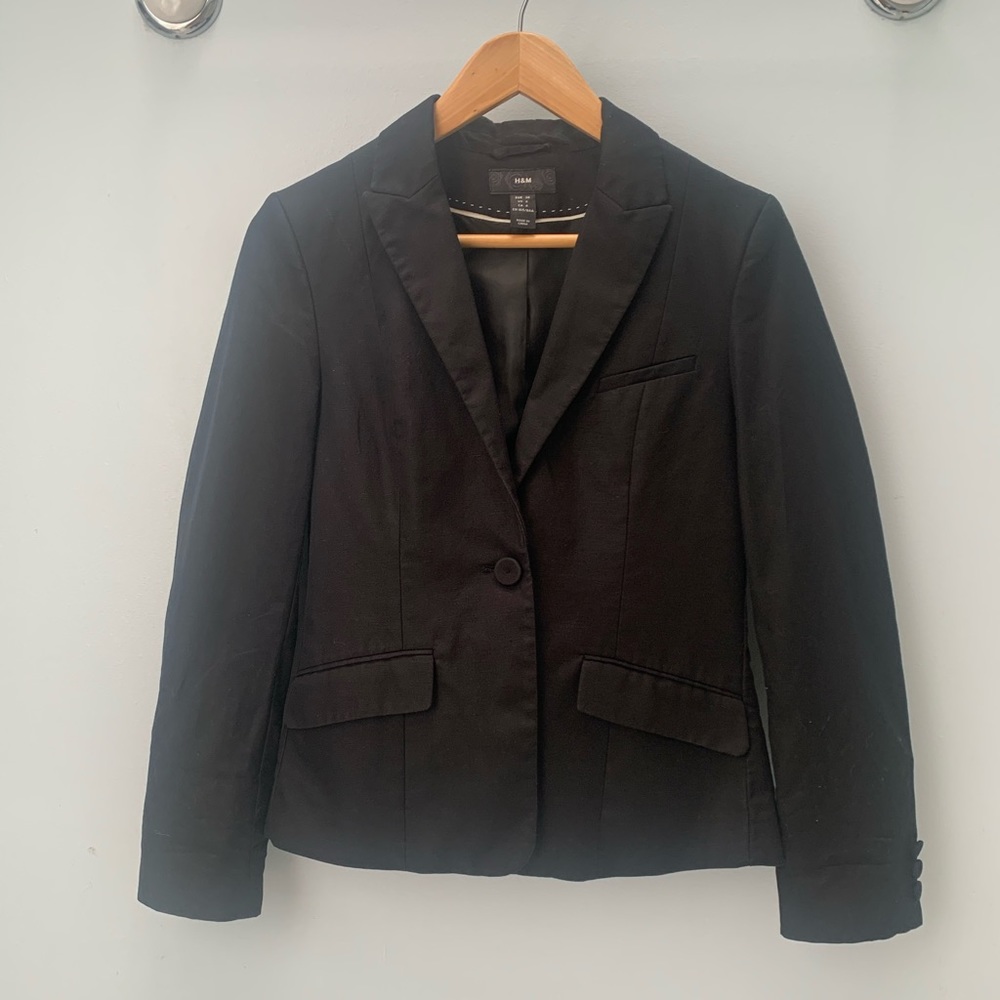 🦋H&M linen/cotton blazer